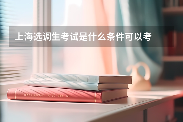 上海选调生考试是什么条件可以考