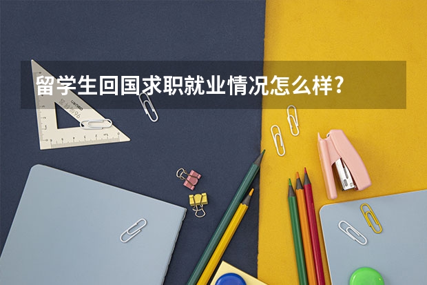 留学生回国求职就业情况怎么样?