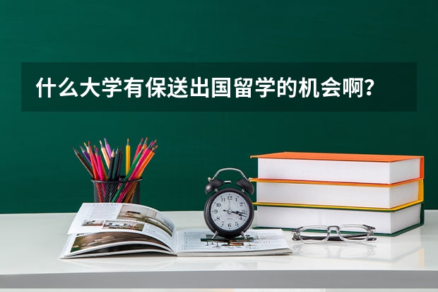 什么大学有保送出国留学的机会啊？