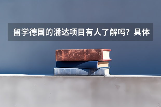 留学德国的潘达项目有人了解吗？具体费用和流程是什么样子的？