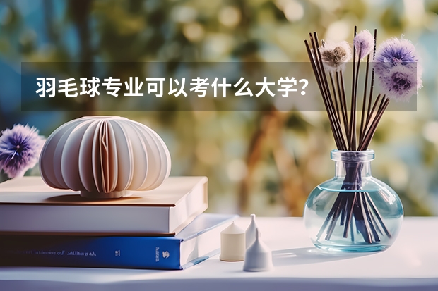 羽毛球专业可以考什么大学？