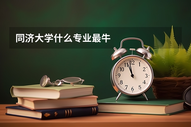 同济大学什么专业最牛