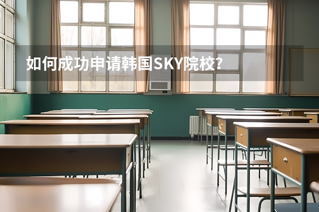 如何成功申请韩国SKY院校？