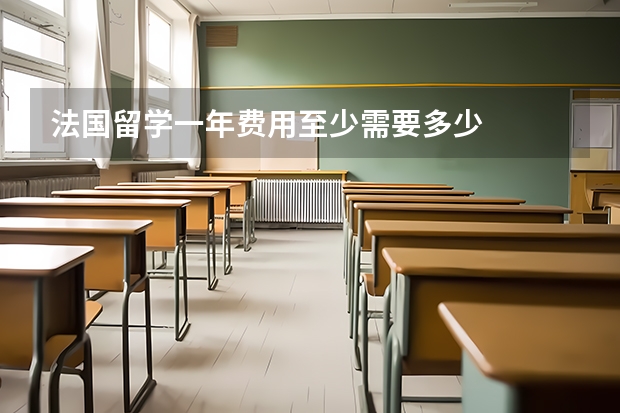 法国留学一年费用至少需要多少