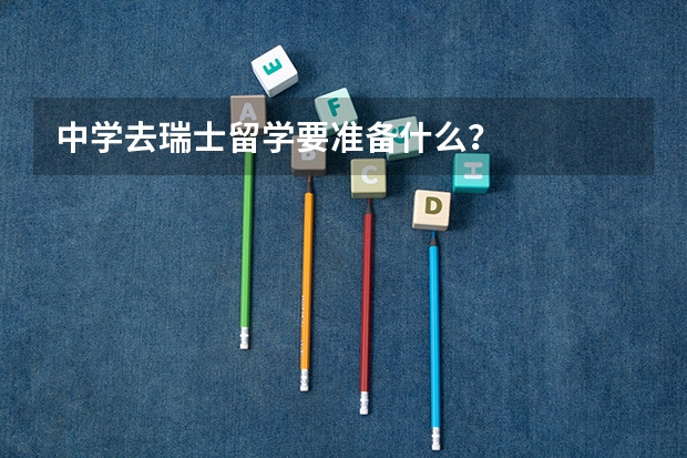 中学去瑞士留学要准备什么？