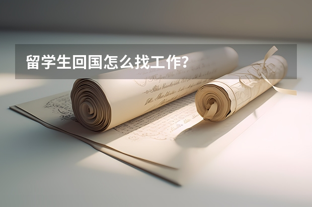 留学生回国怎么找工作？