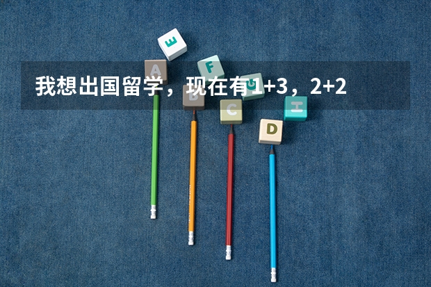 我想出国留学，现在有1+3，2+2，3+1，哪种留学方式更好一些呢？