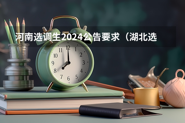 河南选调生2024公告要求（湖北选调生2024报名公告时间）