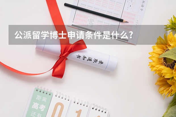 公派留学博士申请条件是什么?