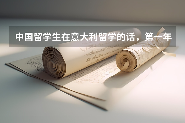 中国留学生在意大利留学的话，第一年是否都有助学金呢？