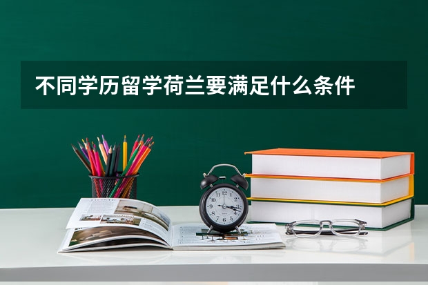 不同学历留学荷兰要满足什么条件