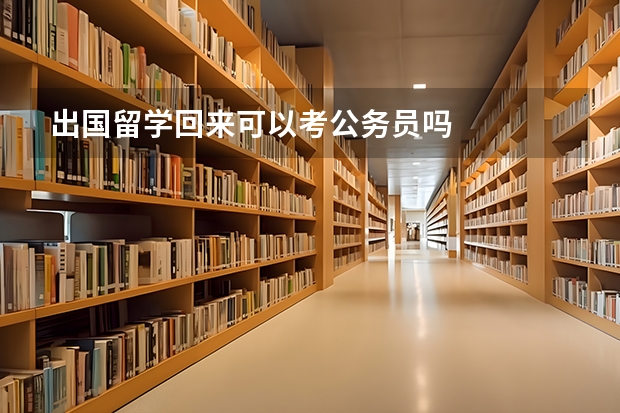 出国留学回来可以考公务员吗